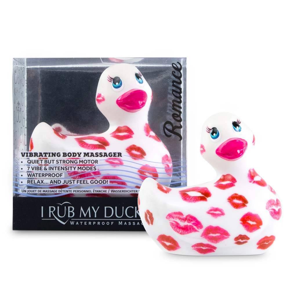 Вибратор-уточка Big Teaze Toys I Rub My Duckie 2.0, бело-розовый E29015 (жен. вибратор) оптом