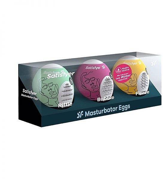 Masturbator Eggs (set of 3) (Riffle,Bubble, Fierce) 4001807 (жен. мастурбатор) оптом