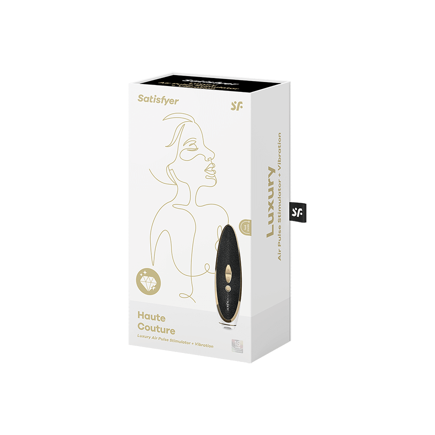 Вакуумный стимулятор Satisfyer Luxury Haute Couture Черный, белый, J2018-27-1 оптом