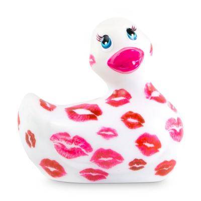 Вибратор-уточка Big Teaze Toys I Rub My Duckie 2.0, бело-розовый E29015 (жен. вибратор)