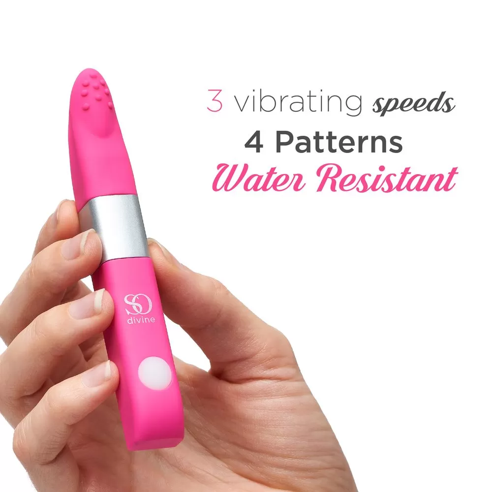 Мини-вибратор So Divine Get Lucky USB Vibrator  Розовый, SOUSB оптом