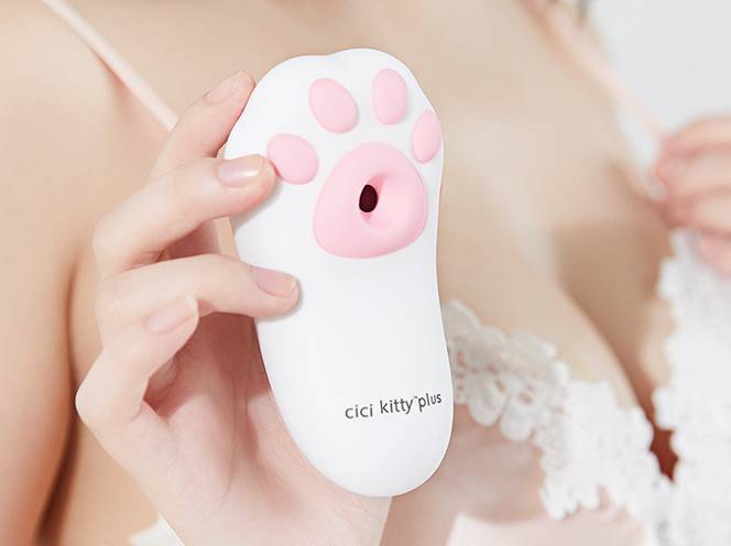 Ваакумный стимулятор Otouch Cici Kitty Белый CiciKittyPlus (жен. вибратор) оптом