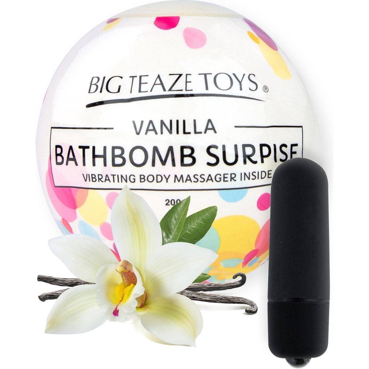 Бомба для ванны и вибропуля Big Teaze Toys - Bath Bomb Surprise, ваниль  E29023 (жен. набор) оптом