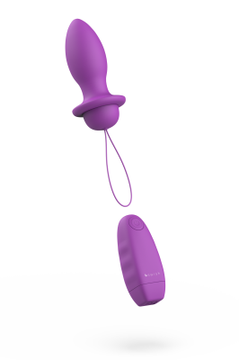 Анальная пробка на пульте управления Bfilled Classic Orchid , фиолетовая BSCBF1269 оптом