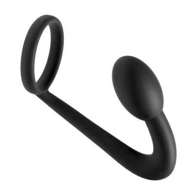Prostatic Play Explorer Silicone Cock Ring and Prostate Plug ae389
