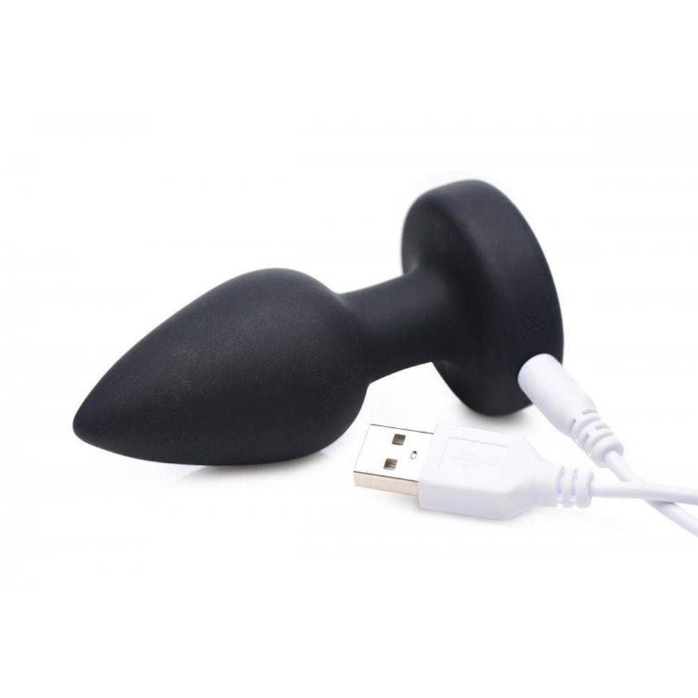 Vibrating Butt Plug With LED Light - Small AG253-Small оптом