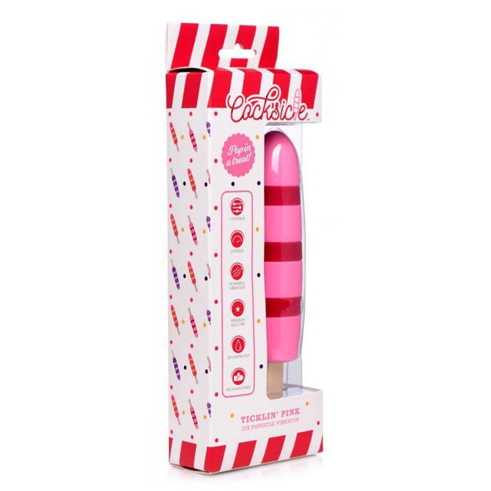 Popsicle Vibrator - Ticklin' Pink AG177-Pink оптом