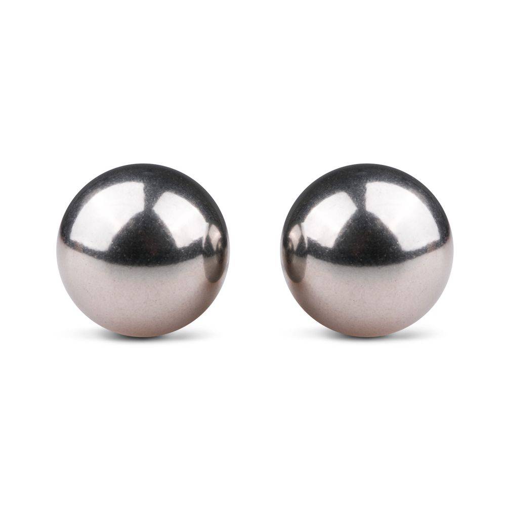 Вагинальные шарики Easytoys Silver Ben Wa Balls 19mm, серебряные ET076SIL оптом