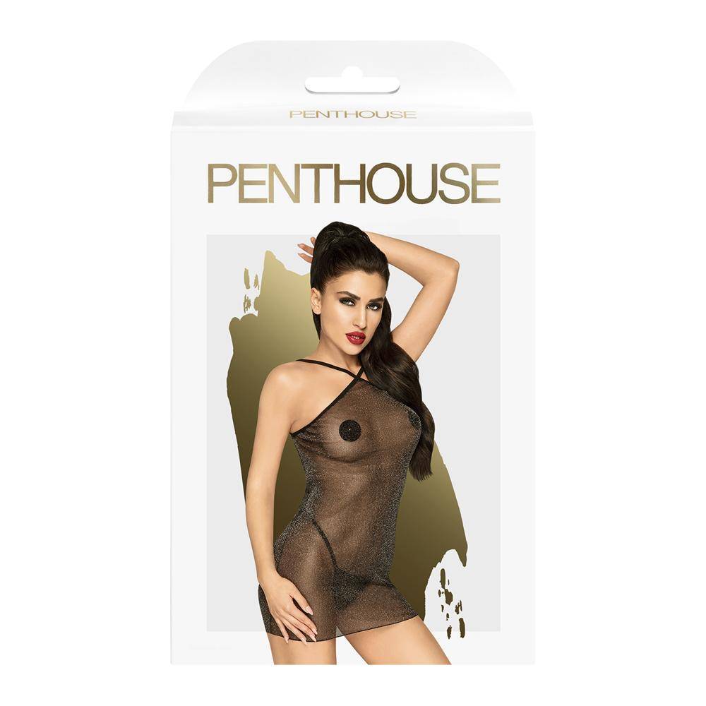Платье и трусы стринги Penthouse Bombshell Черный S/M 4005812 оптом