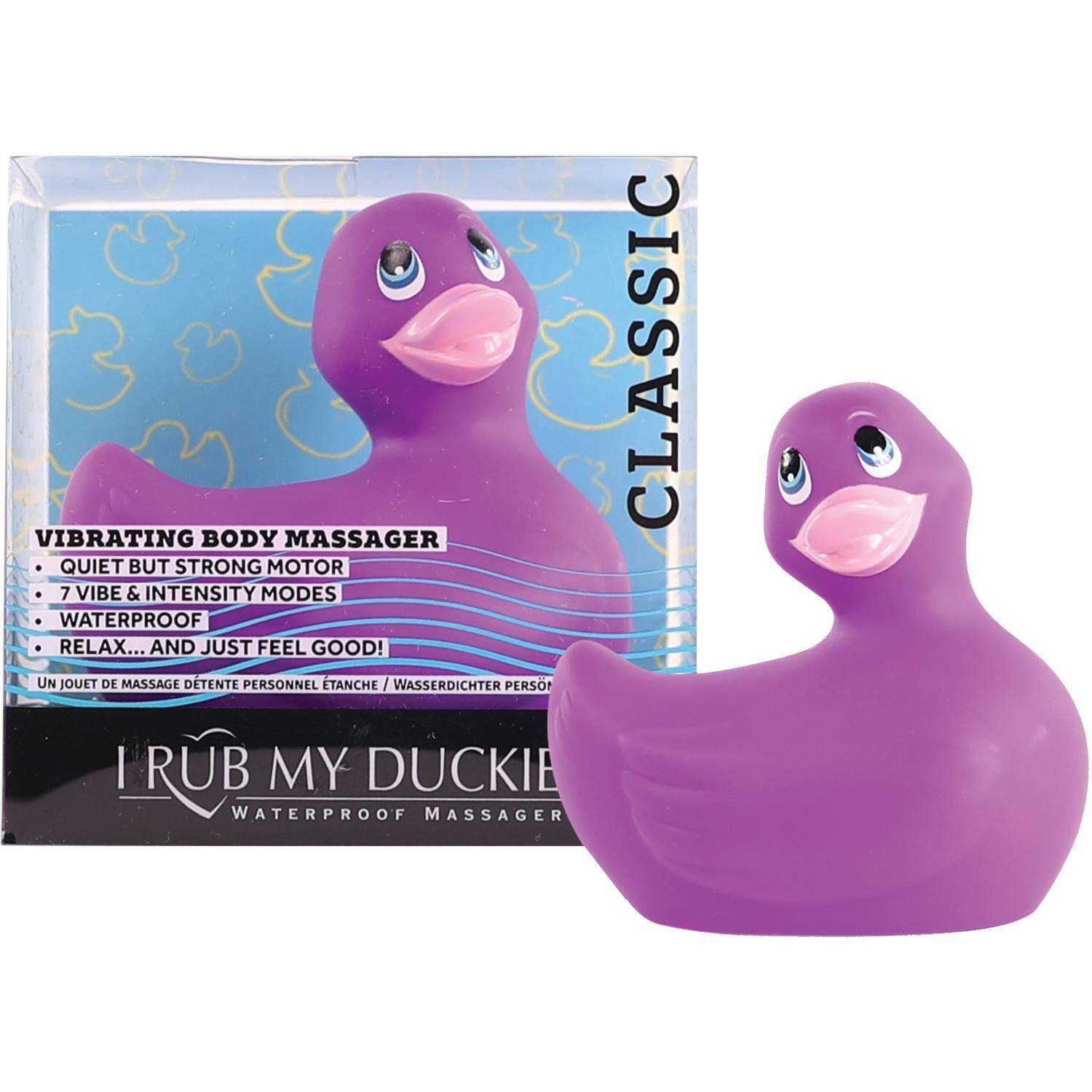 Вибратор-уточка Big Teaze Toys I Rub My Duckie 2.0, фиолетовый E29003 (жен. вибратор) оптом