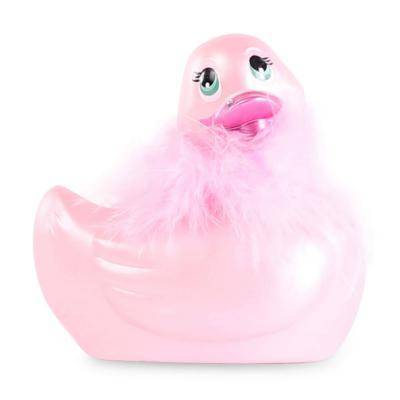 Вибратор-уточка Big Teaze Toys I Rub My Duckie 2.0, розовый E29005 (жен. вибратор)