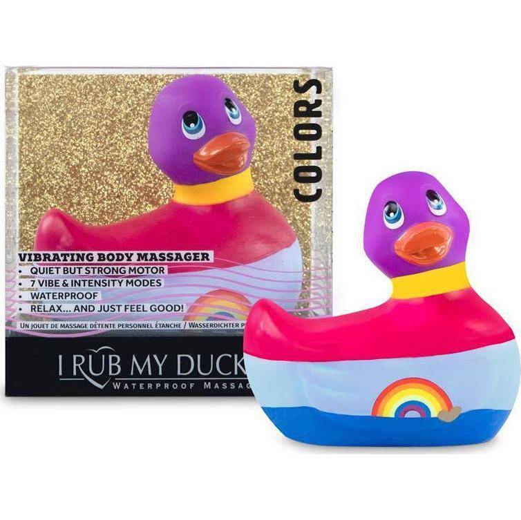 Вибратор-уточка Big Teaze Toys I Rub My Duckie 2.0, разноцветный E29009 (жен. вибратор) оптом
