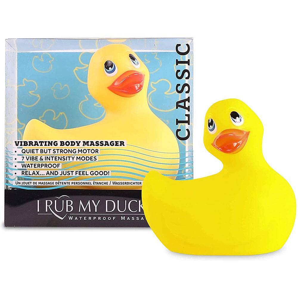 Вибратор-уточка Big Teaze Toys I Rub My Duckie 2.0, желтый E29000 (жен. вибратор) оптом