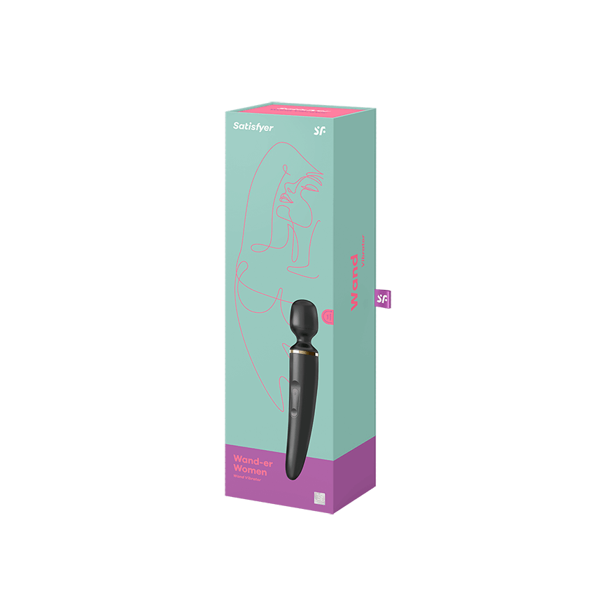 Вибратор Satisfyer Wand-er Woman Black/Gold  Черный, золотой, J2018-47-1 оптом
