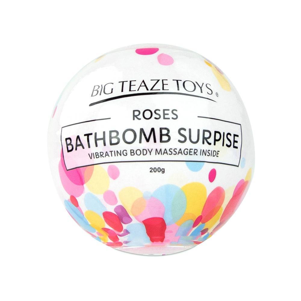 Бомба для ванны и вибропуля Big Teaze Toys - Bath Bomb Surprise, роза  E29021 (жен. набор) оптом