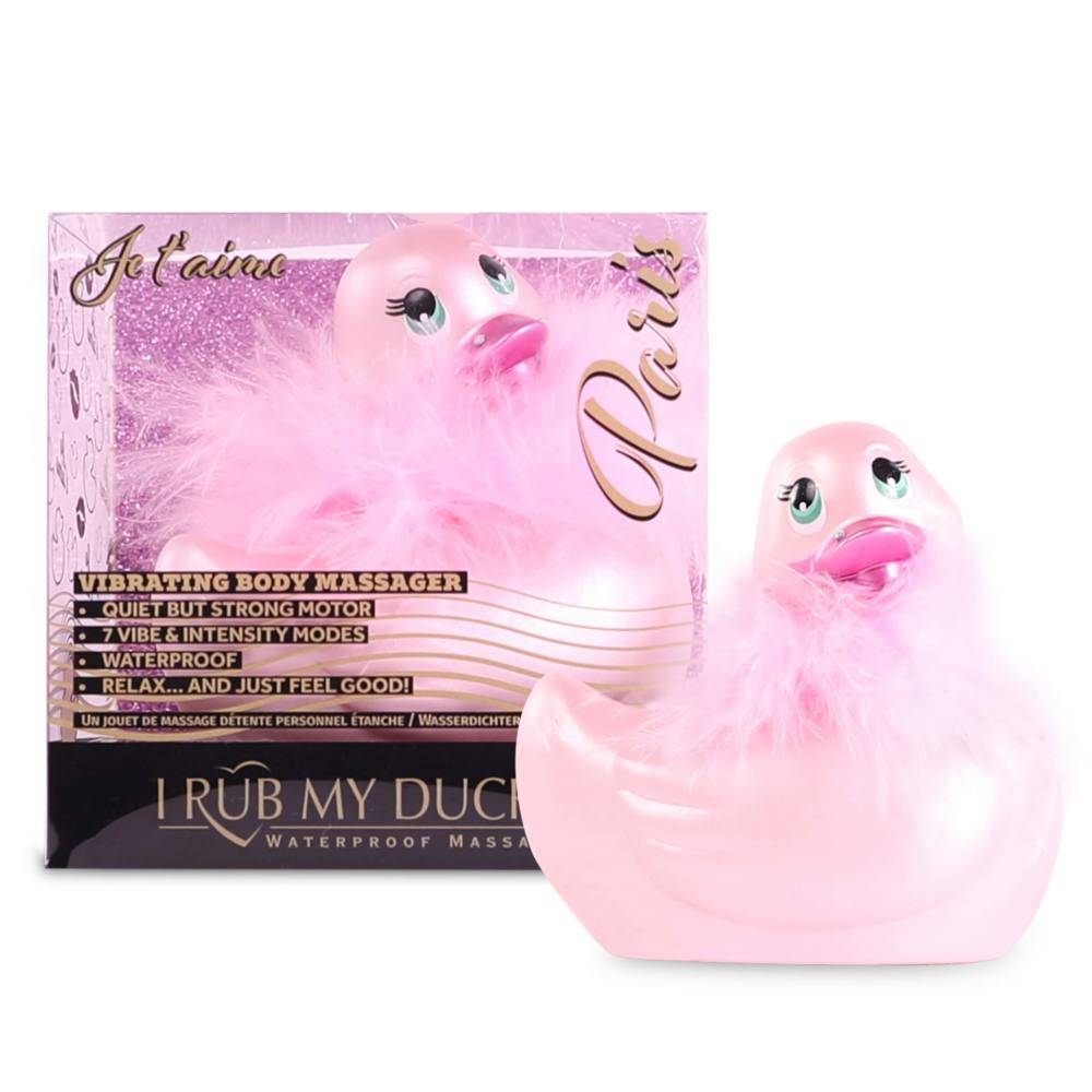 Вибратор-уточка Big Teaze Toys I Rub My Duckie 2.0, розовый E29005 (жен. вибратор) оптом