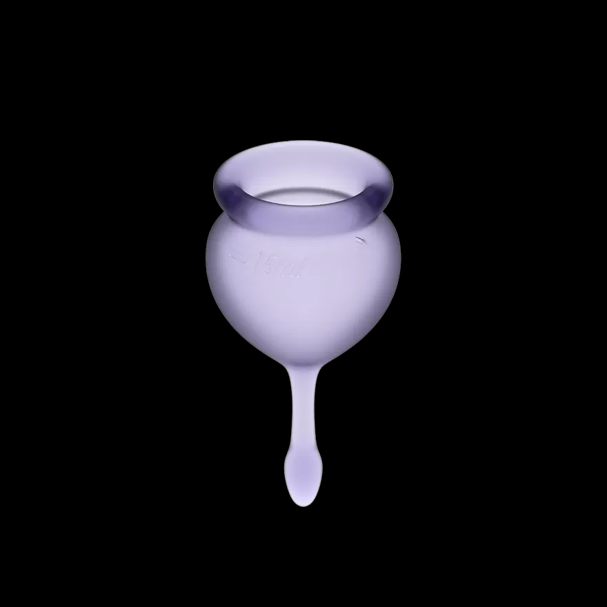 Набор менструальных чаш, 2шт Satisfyer Feel good Menstrual Cup Lila  Лиловый, J1763-4 оптом