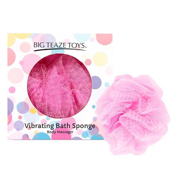 Губка для ванны с вибропулей Big Teaze Toys Bath Sponge Vibrating, розовая E29024 (жен. набор) оптом
