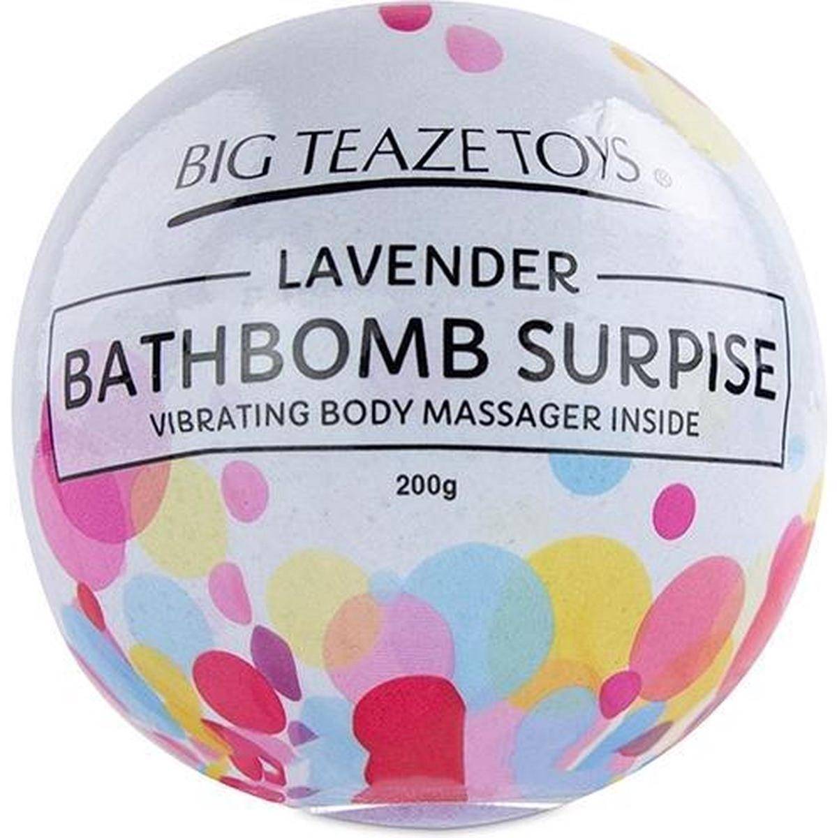 Бомба для ванны и вибропуля Big Teaze Toys - Bath Bomb Surprise, лаванда E29022 (жен. набор) оптом