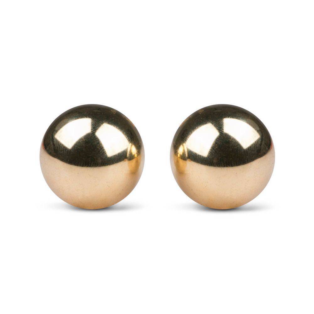 Вагинальные шарики Easytoys Gold Ben Wa Balls 22mm, золотые ET075GLD оптом