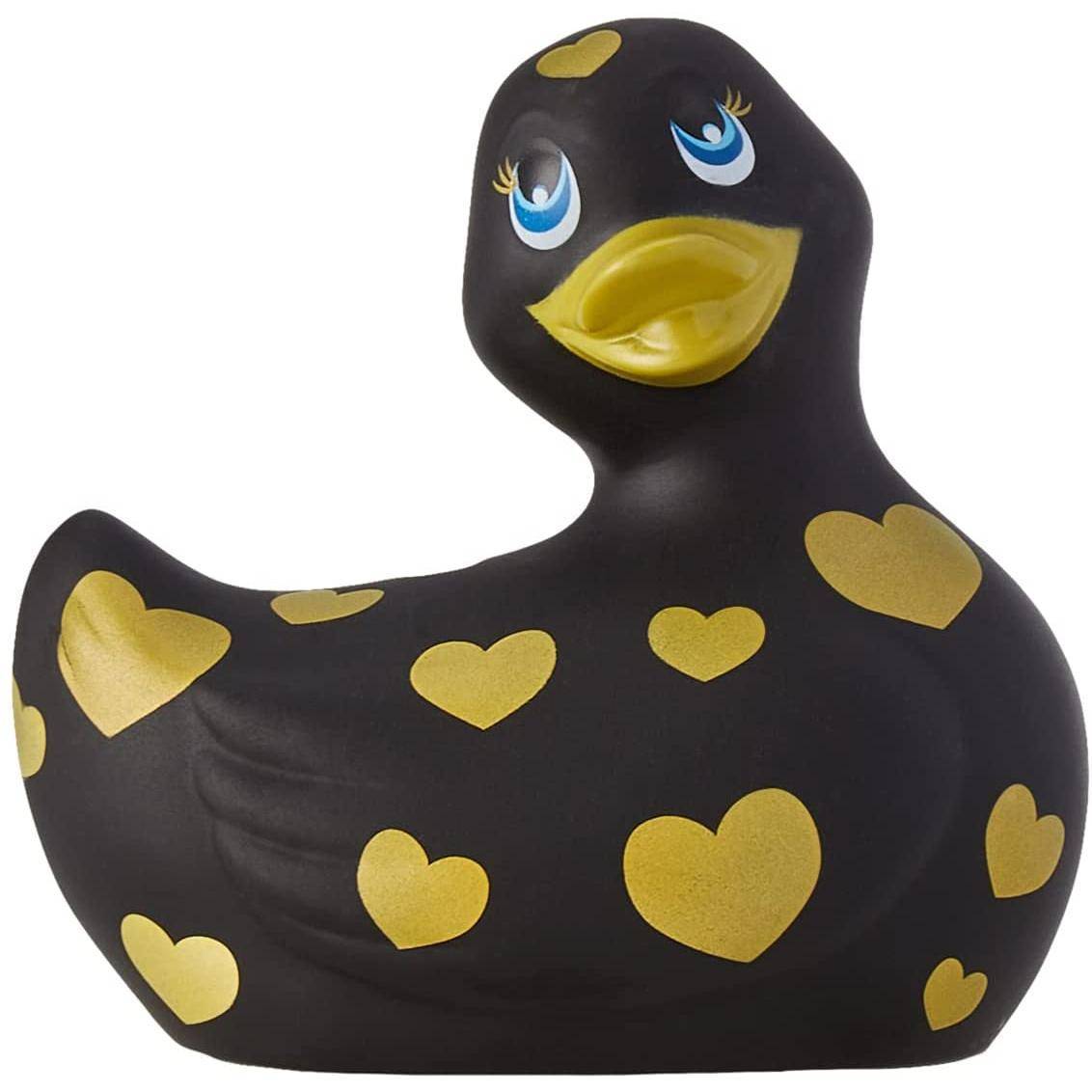Вибратор-уточка Big Teaze Toys I Rub My Duckie 2.0, черно-золотистый E29016 (жен. вибратор) оптом