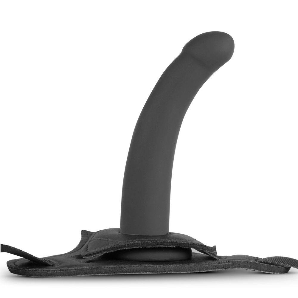 Silicone Strap-On - Smooth ET554BLK оптом