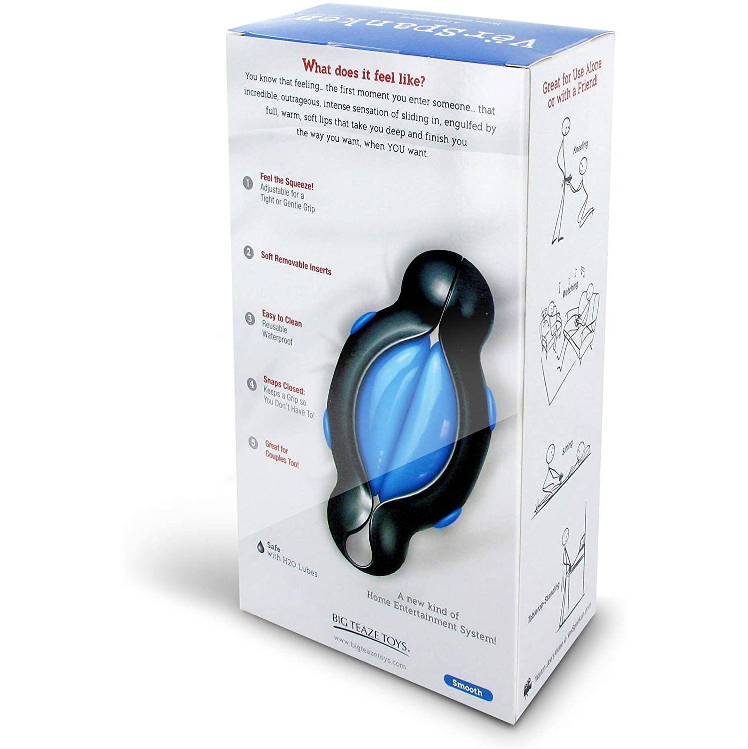 Мастурбатор Big Teaze Toys VerSpanken Foam Masturbator - Smooth, голубой E23724 (муж. мастурбатор) оптом