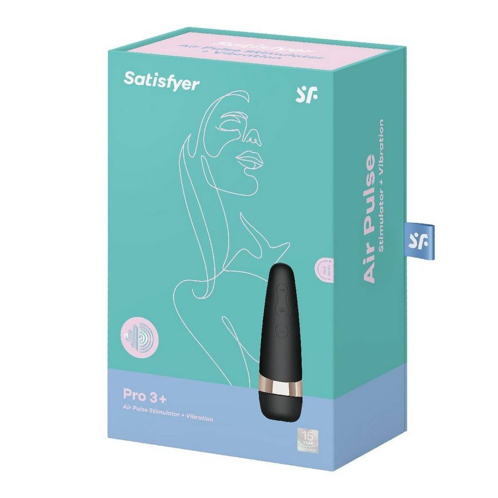 Вакуумный стимулятор Satisfyer Pro 3 Vibration Черный, J2018-32 оптом