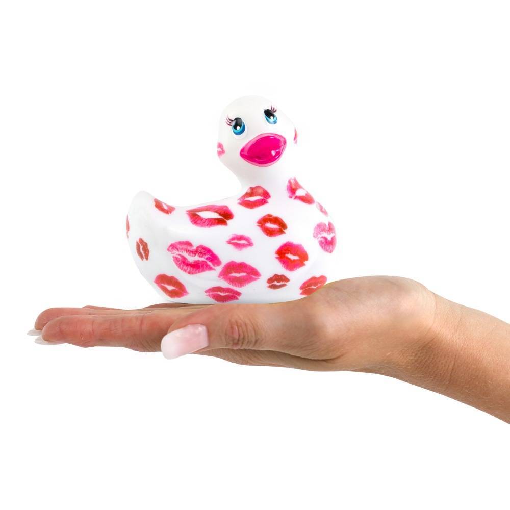 Вибратор-уточка Big Teaze Toys I Rub My Duckie 2.0, бело-розовый E29015 (жен. вибратор) оптом
