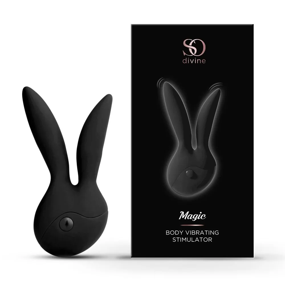 Мини-вибратор So Divine Magic Body Vibrating Stimulator Черный, J06067 оптом