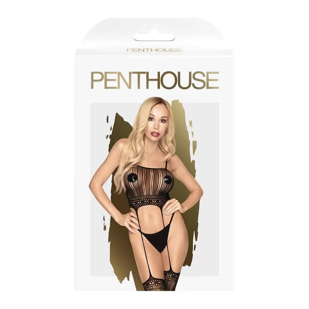 Бодистокинг Penthouse Sex dealer Черный XL 4005072 оптом