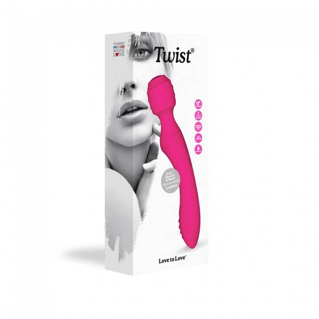 Вибромассажер Love to love TWIST ROSE  Розовый, 6032008 оптом