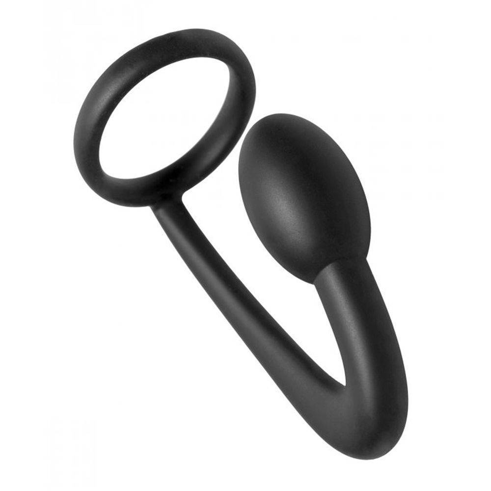Prostatic Play Explorer Silicone Cock Ring and Prostate Plug ae389 оптом