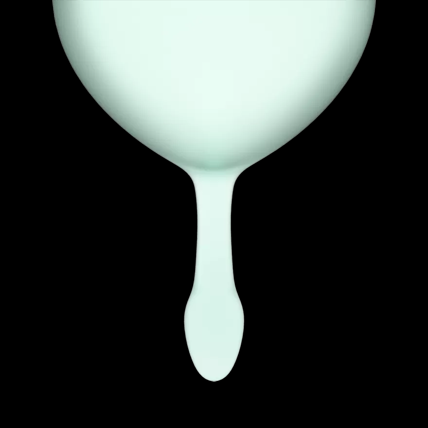 Набор менструальных чаш, 2шт Satisfyer Feel good Menstrual Cup Light green Светло зеленый, J1763-1 оптом