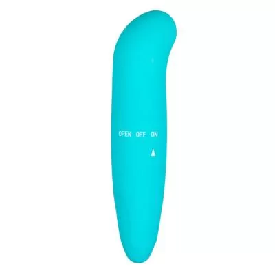 Мини-вибратор для точки G Easytoys Mini G-Spot Vibrator Turquoise, голубой ET249BLU