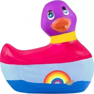 Вибратор-уточка Big Teaze Toys I Rub My Duckie 2.0, разноцветный E29009 (жен. вибратор)