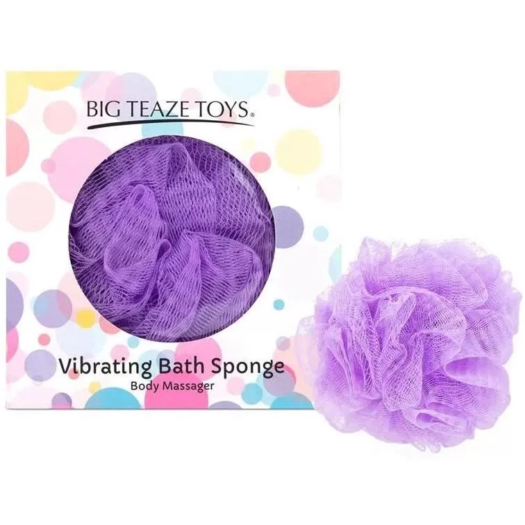 Губка для ванны с вибропулей Big Teaze Toys Bath Sponge Vibrating, фиолетовая E29025 (жен. набор) оптом