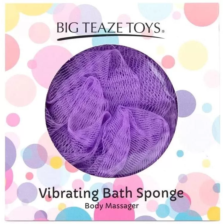 Губка для ванны с вибропулей Big Teaze Toys Bath Sponge Vibrating, фиолетовая E29025 (жен. набор) оптом