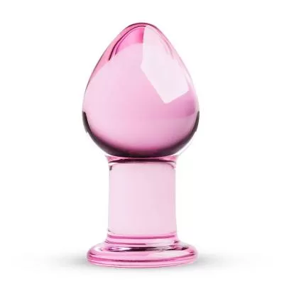 Pink Glass Buttplug GIL542PNK