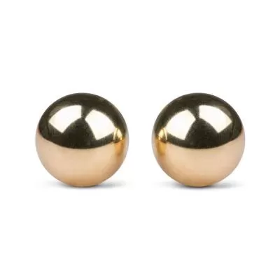 Вагинальные шарики Easytoys Gold Ben Wa Balls 22mm, золотые ET075GLD