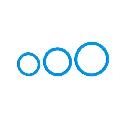 Набор эрекционных колец Easytoys Three Size Cock Ring Set ET229BLU