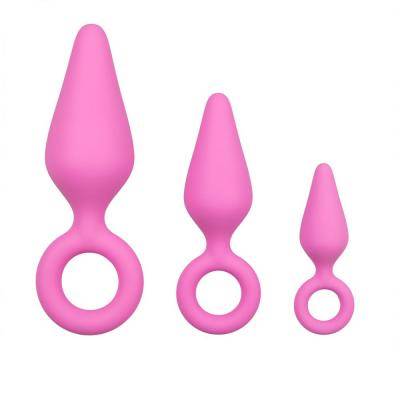 Набор анальных пробок Easytoys Pink Buttplugs, розовые ET213PNK оптом